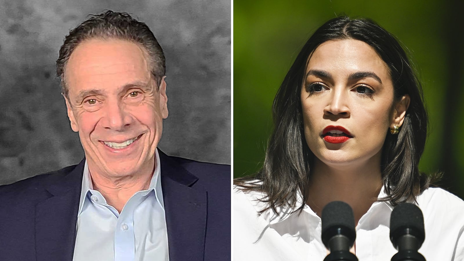 Andrew Cuomo and Alexandria Ocasio-Cortez