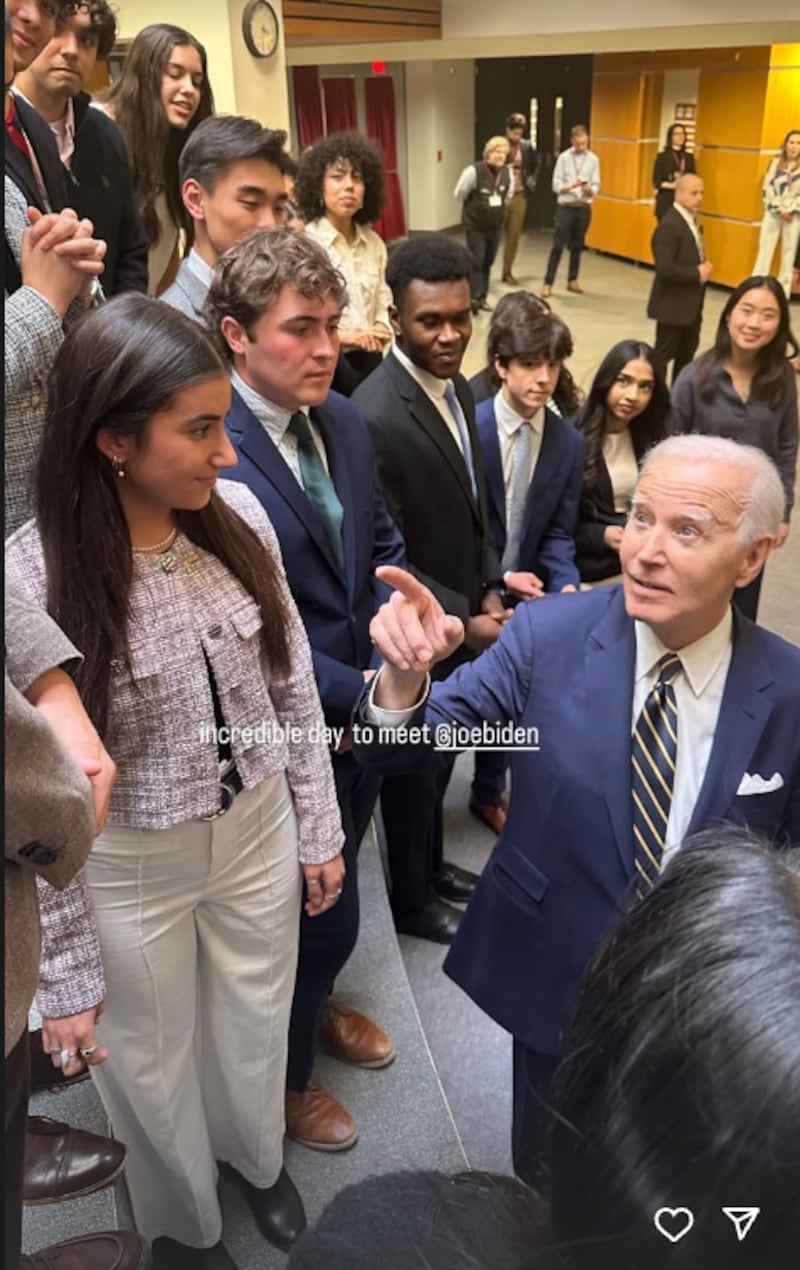 Joe Biden dropped an ice cream and mixed up Ukraine with Iraq in a speech to students  at Harvard.