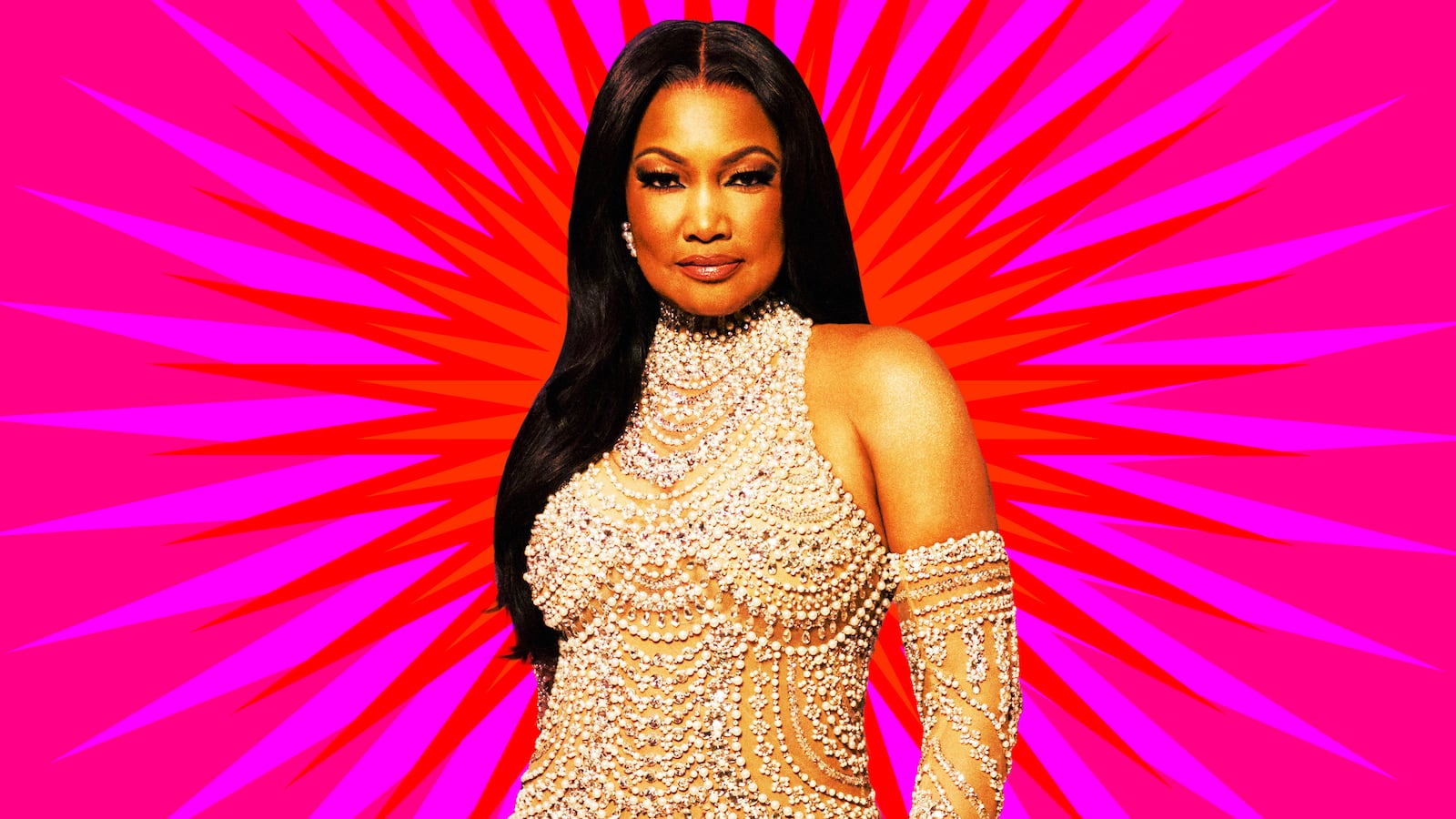 A photo illustration of Garcelle Beauvais.