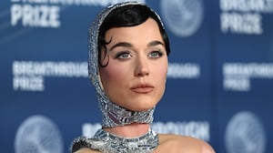 Katy Perry at The 11th Breakthrough Prize Ceremony held at Barker Hanger on April 05, 2025 in Santa Monica, California.