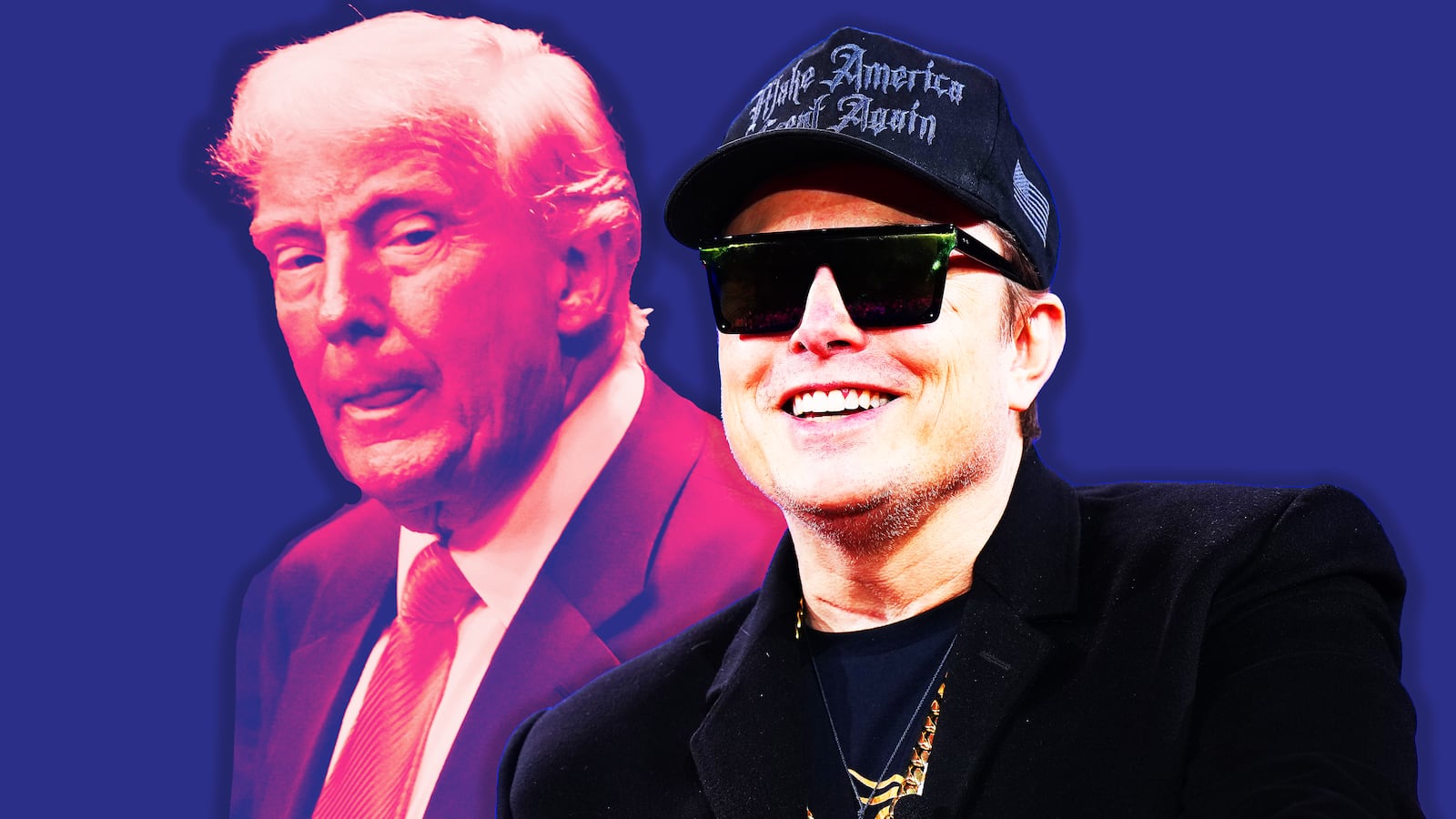 Donald Trump, Elon Musk photo illustration