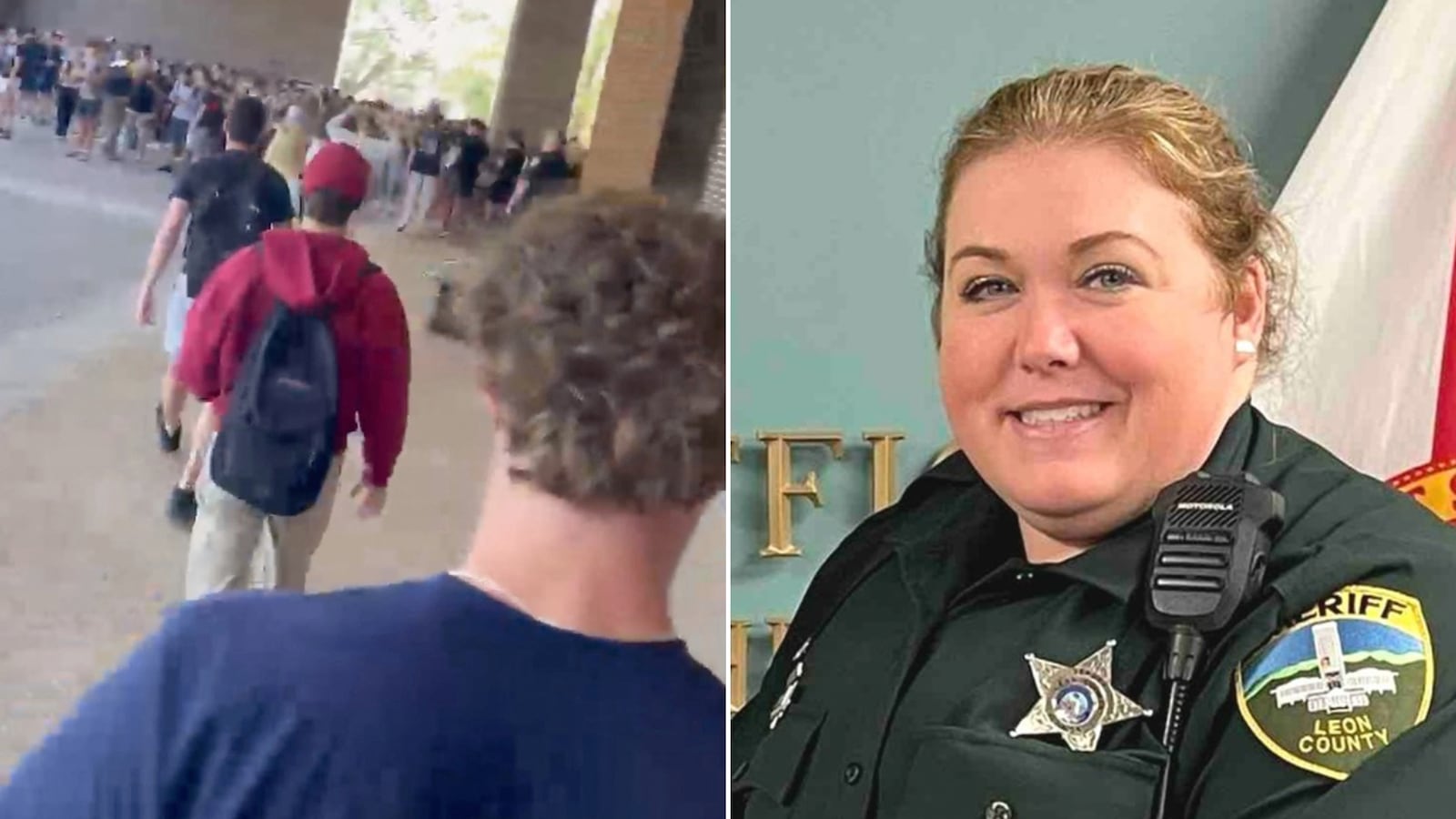 FSU students and Jessica Ikner. mother of Phoenix Ikner.